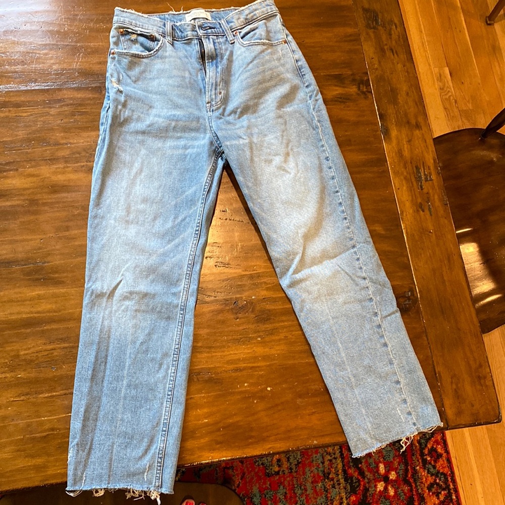 Abercrombie Ankle Straight Curve Love Jeans